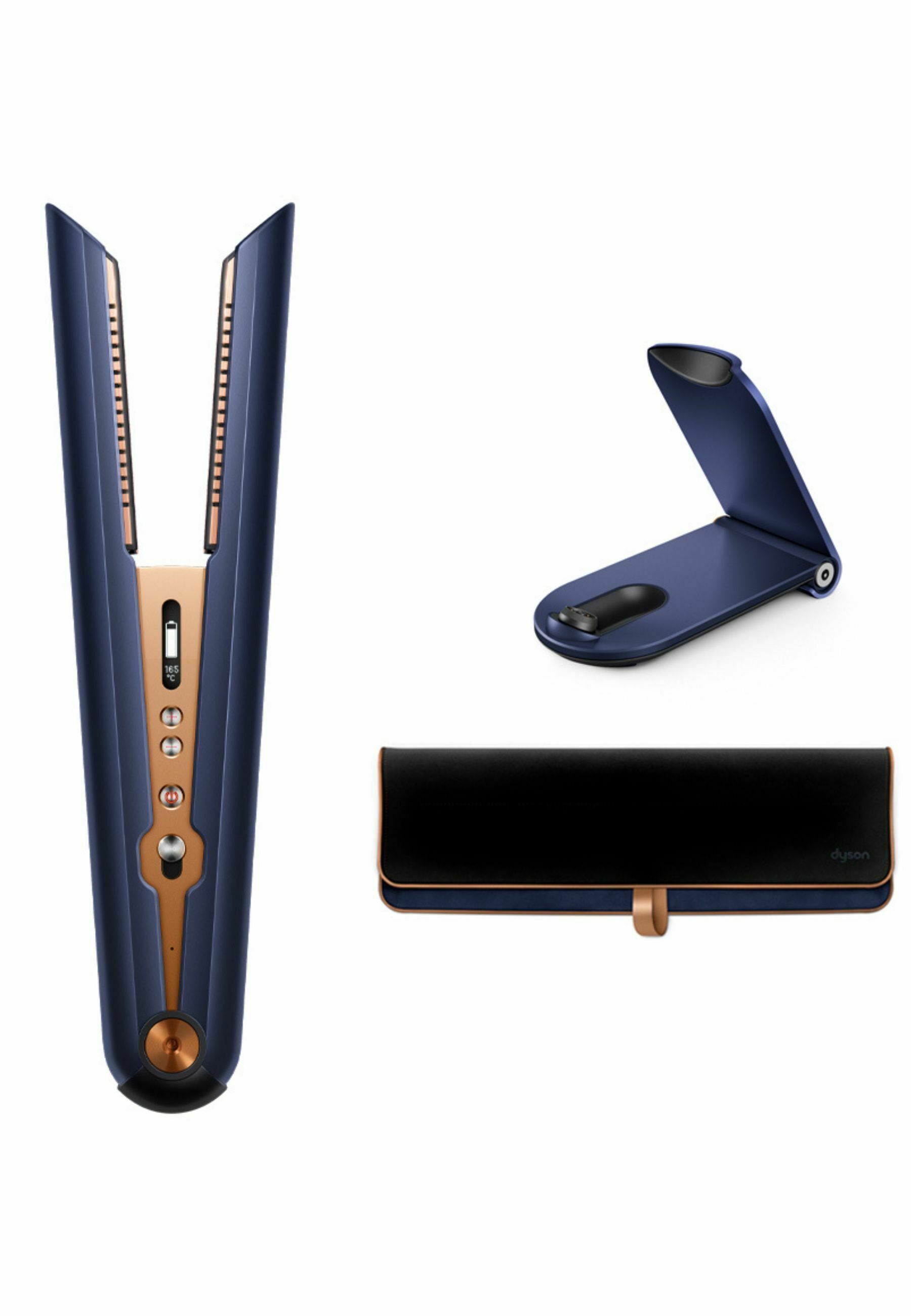 Dyson CORRALE™ - Hair straightener - blue & copper/dark blue - Zalando