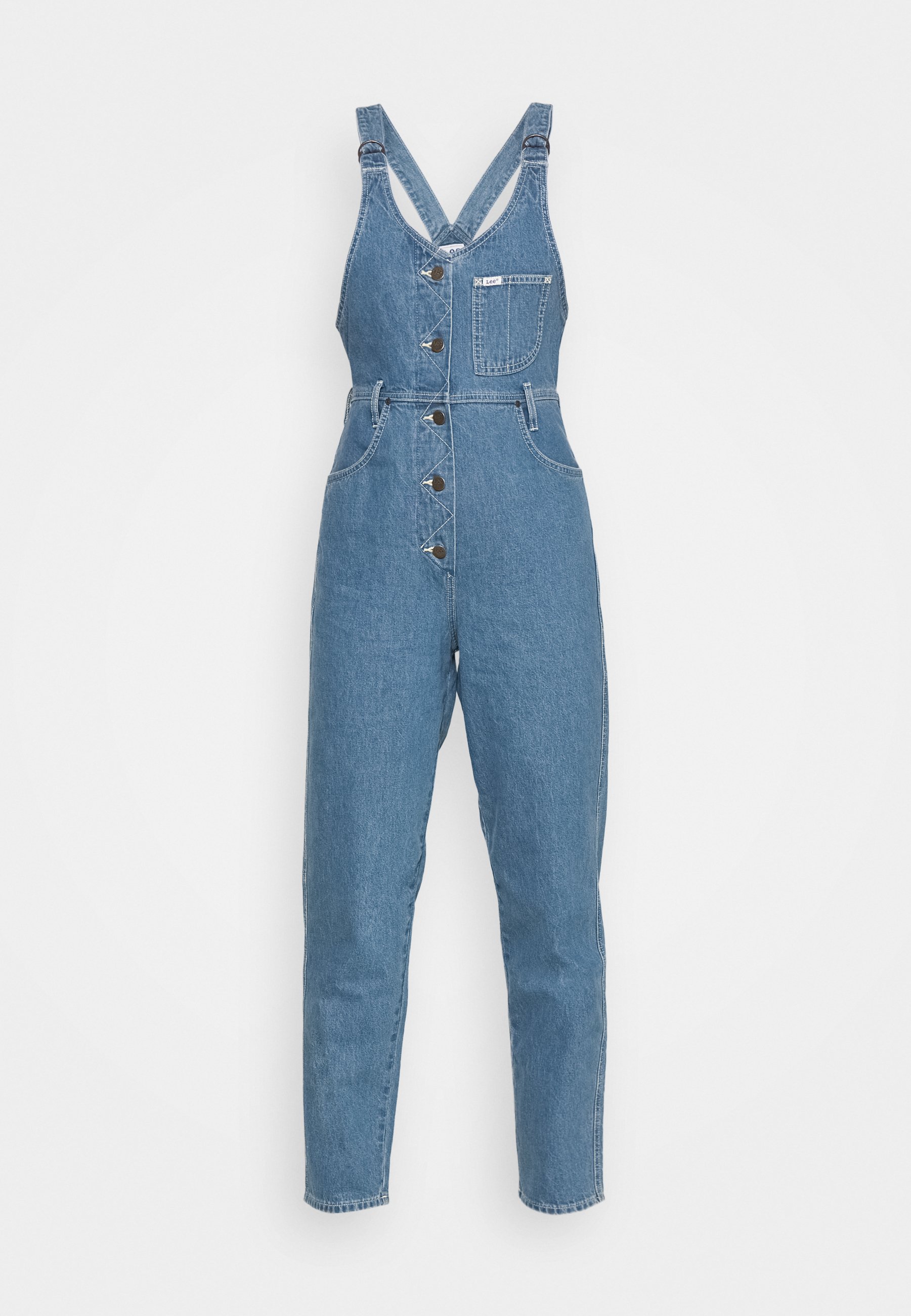 Lee MOM BIB - Dungarees - blue denim 