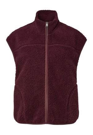 Pieces, PCSADIA TEDDY VEST NOOS BC - Vest - winetasting