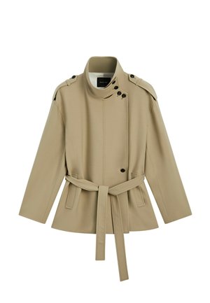 Massimo Dutti, MID-LENGTH BELTED TRENCH COAT - Trenchcoat - beige