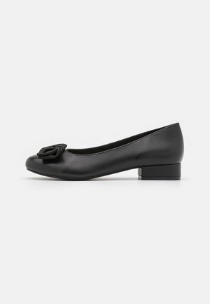 LEATHER WIDE FIT - Balerinke - black