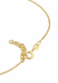 Guldhalsband med en texturerad design. Har en kräftklämma och en justerbar längd med en fin, länkad kedja. Märkt "925".