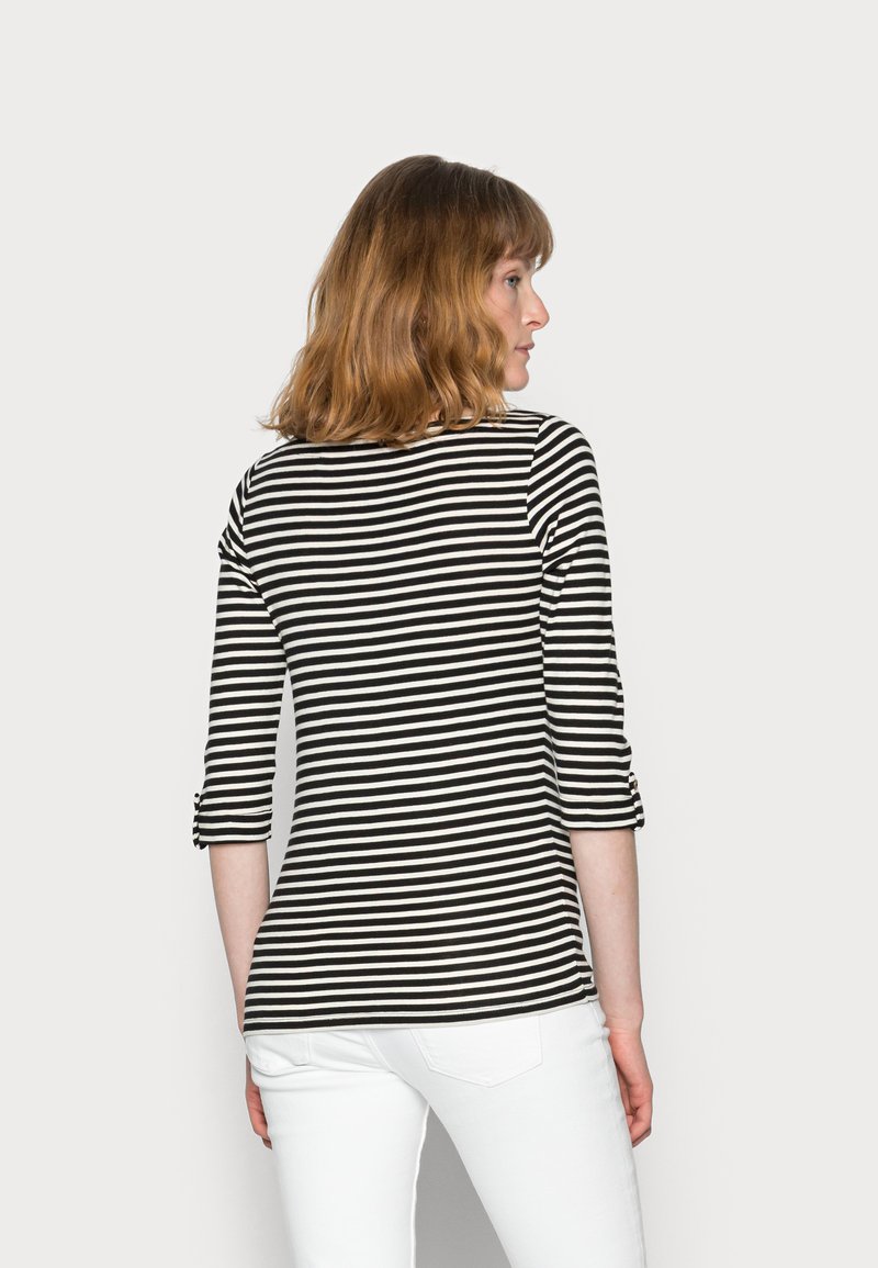 Damen T-Shirts | Esprit STRIPES TURNUP Langarmshirt black/schwarz - KH21516 Damen T-Shirts | Esprit STRIPES TURNUP Langarmshirt black/schwarz - KH21516