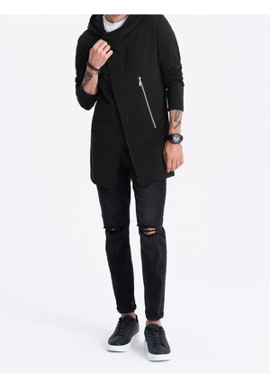 Felpa con zip - black