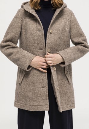 Halflange jas - beige