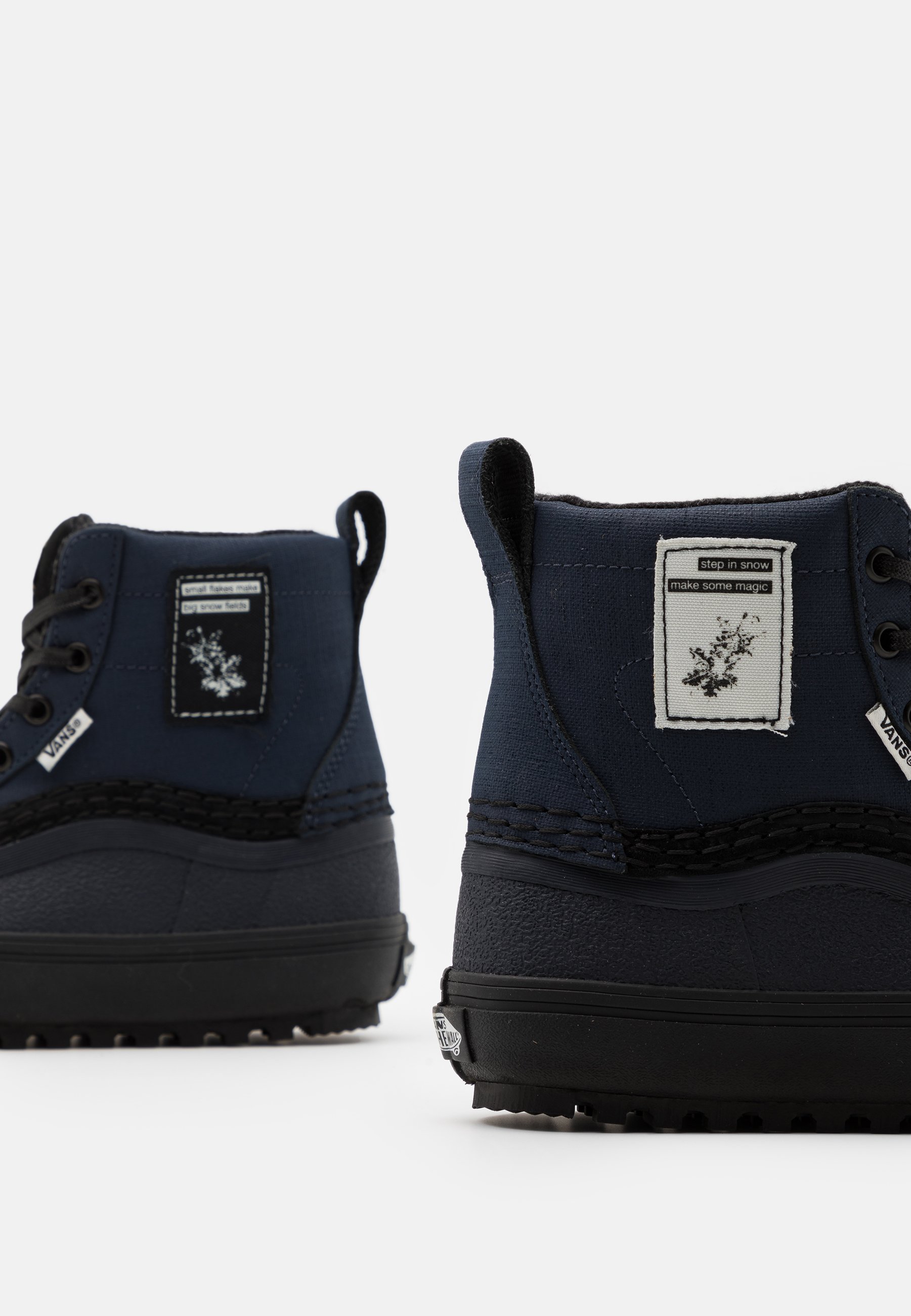 blue and black vans high top