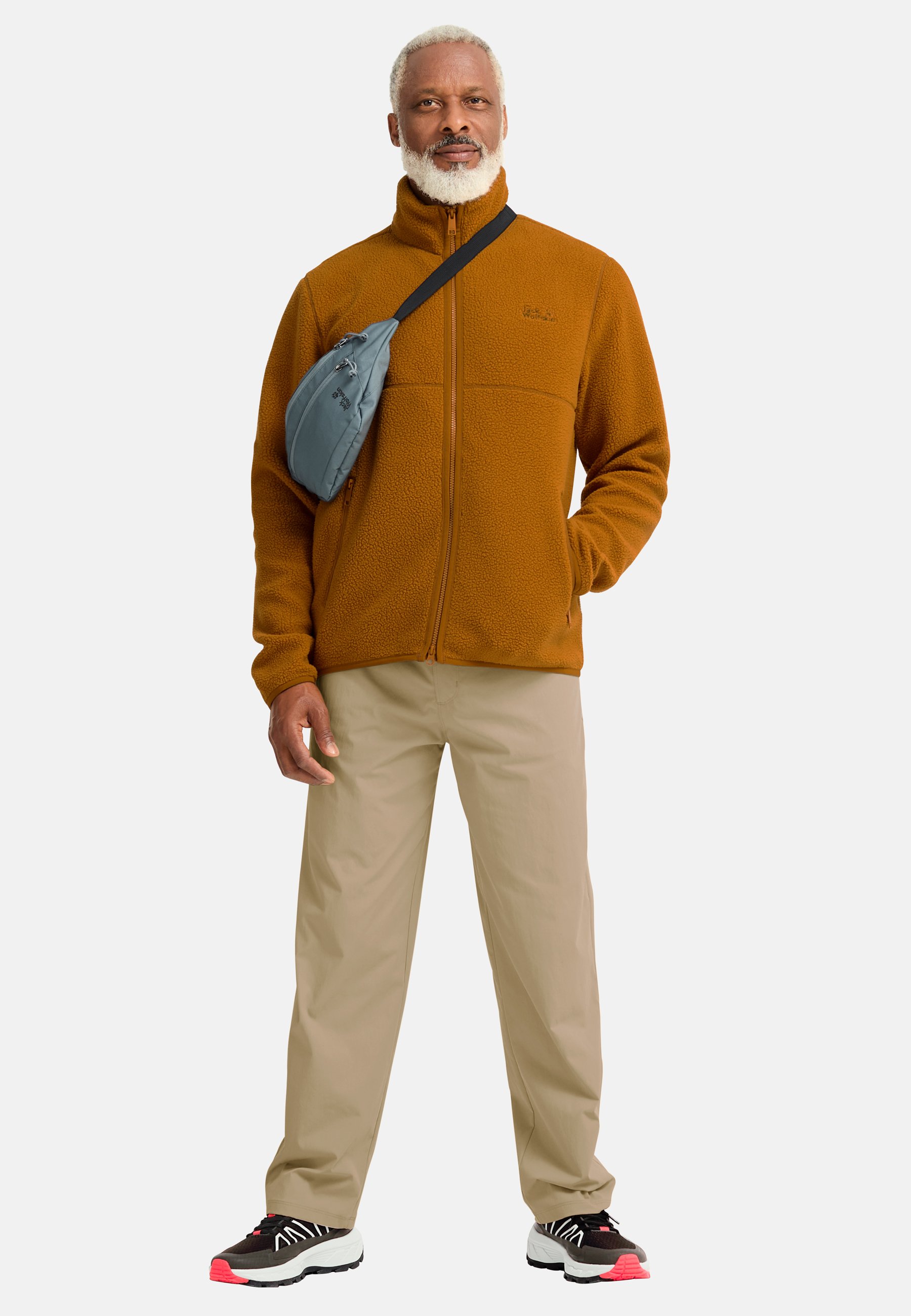 Jack Wolfskin LITE CURL FZ M - Fleece jacket - autumn leaves/brown