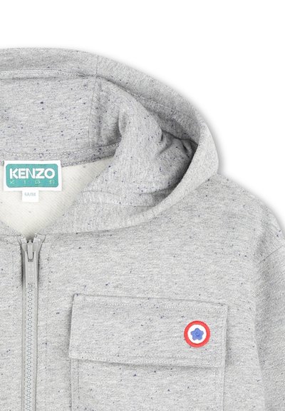 KENZO kids JOGGING - Sweat zippé - gris chine