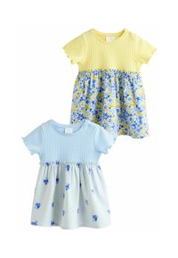 Next - REGULAR FIT - 2 PACK - Nappali ruha - blue flower Miniatűr kép 1