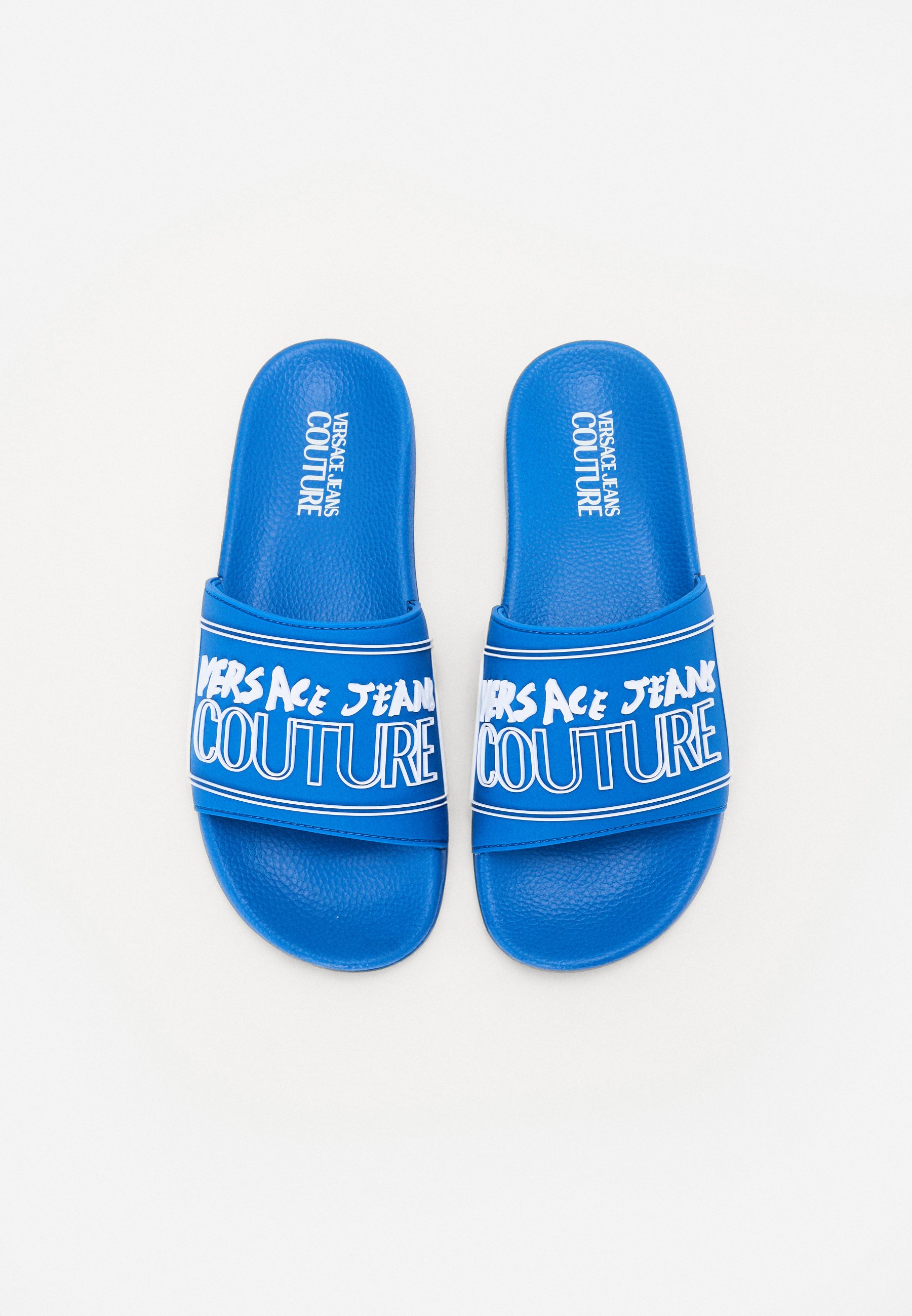 VERSACE JEANS COUTURE☆EMBLEM Pool slides 2色【UK発】 VERSACE JEANS COUTURE☆EMBLEM Pool slides 2色【UK発