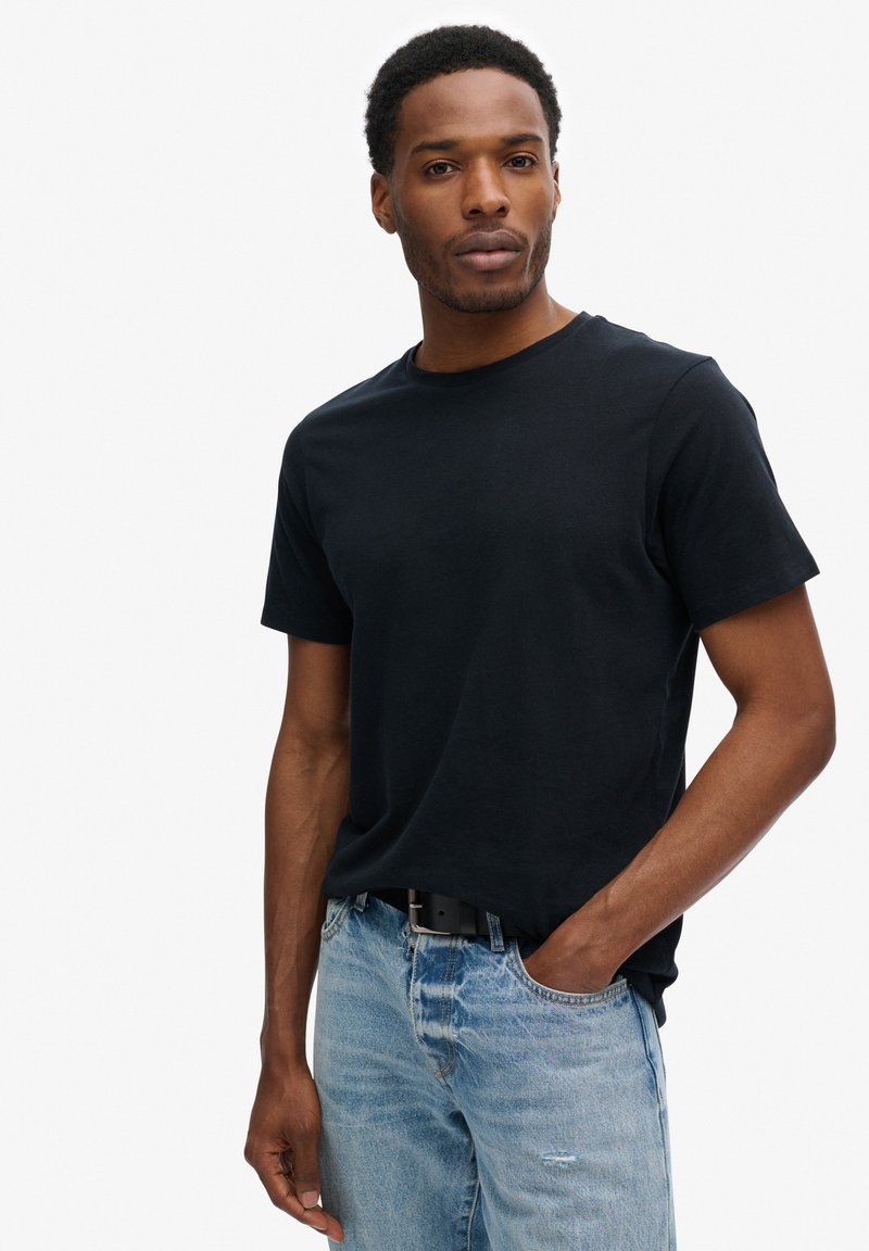 Superdry & Co ESSENTIAL - T-shirts basic - jet black