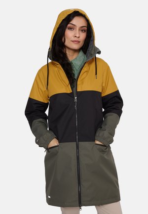 HANKA - Parka - autumn gold  dark green