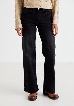ONLCHRIS WIDE - Wide Leg - washed black