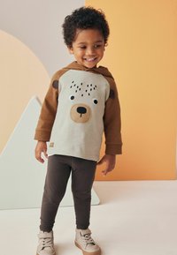 Next SET REGULAR FIT - Mikina - brown bear