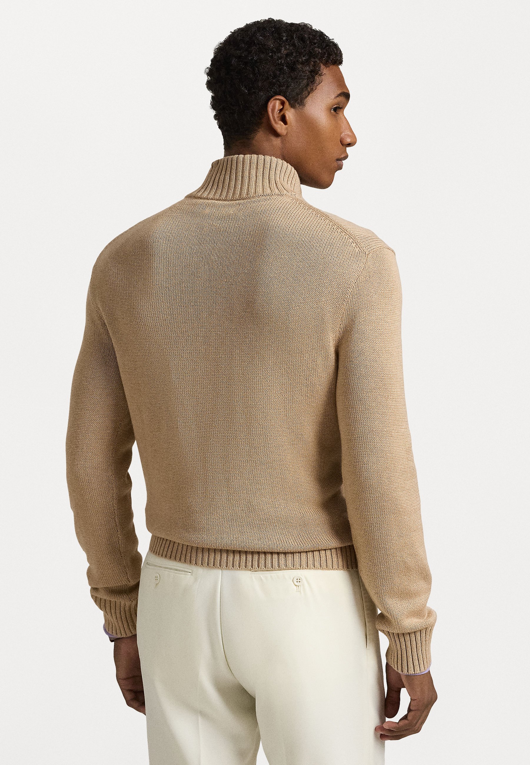 送関込 POLO RALPHLAUREN COTTON QUARTER-ZIP SWEATER Polo Ralph Lauren COTTON QUARTER ZIP SWEATER - Jumper