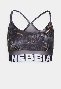 EARTH POWERED BRA - Medium support sports bra - volcanic black