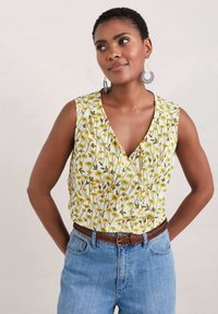Seasalt Cornwall COBBS WELL - Top - tangled daisies chalk  yellow