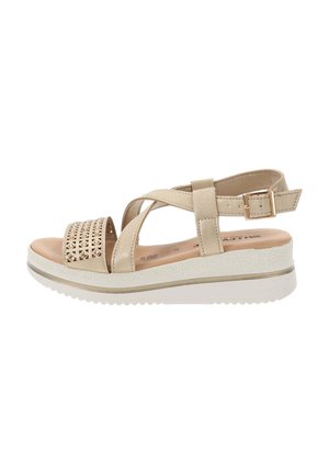 Sandalen met plateauzool - oro
