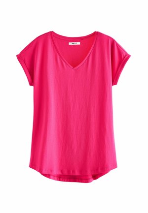 Next RICH CAP SLEEVE  - REGULAR FIT - T-shirt - bas - pink