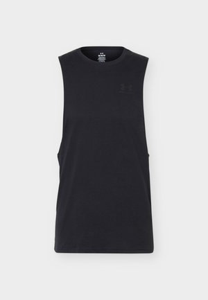 Under Armour, LEFT CHEST CUT OFF TANK - Top - black