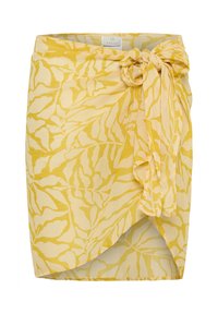 KASEA Sarong - Strandaccessoar  - yellow chalk leaf print