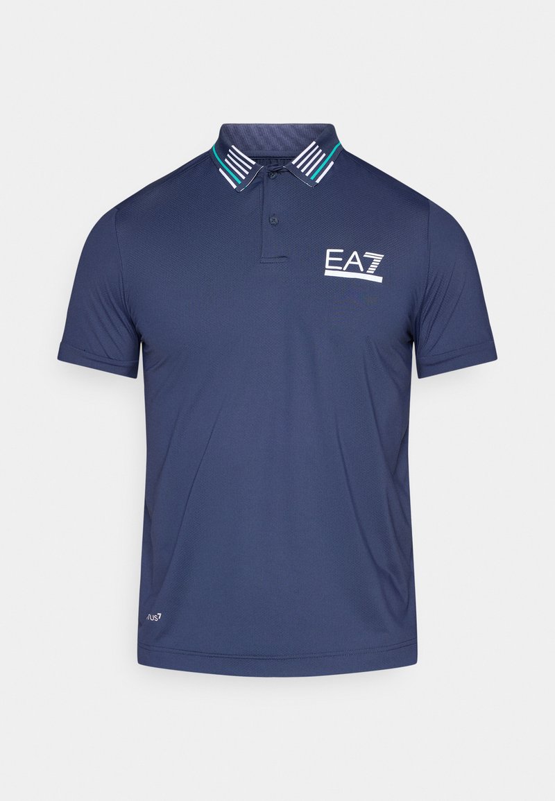 EA7 Emporio Armani Poloshirt blauw EA7 Emporio Armani Poloshirt blauw