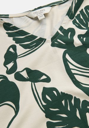 Cellbes of Sweden, T-paita - beige green patterned