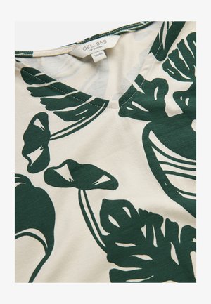 Cellbes of Sweden, T-paita - beige green patterned