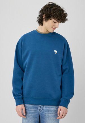 BRODERIE POITRINE - Sweatshirt - bleu foncé