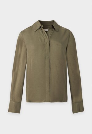 Selected, SLWJONNA OPEN COLLAR SHIRT - Camicia - kalamata