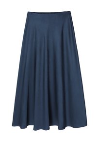 SATINI  - A-vonalú szoknya - navy