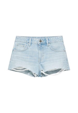 PULL&BEAR, Farmer rövidnadrágok - light-blue denim