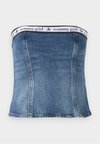GIRL TUBE - Topp - indigo wash/ecru