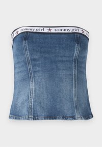 GIRL TUBE - Toppi - indigo wash/ecru
