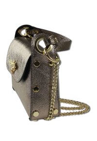 DrachenLeder Handtas - bronze metallic, braun