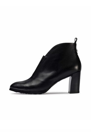 High heeled ankle boots - black