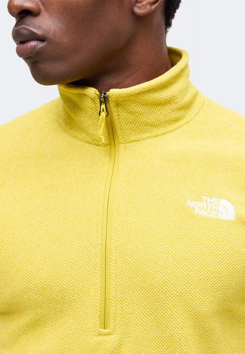 The North Face TEXTURED CAP ROCK 1/4 ZIP - Fleece jumper - pigment yellow heather — foto 6