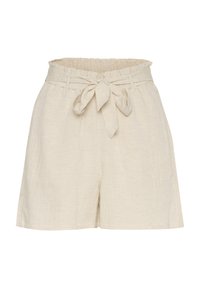 Short - light sand linen
