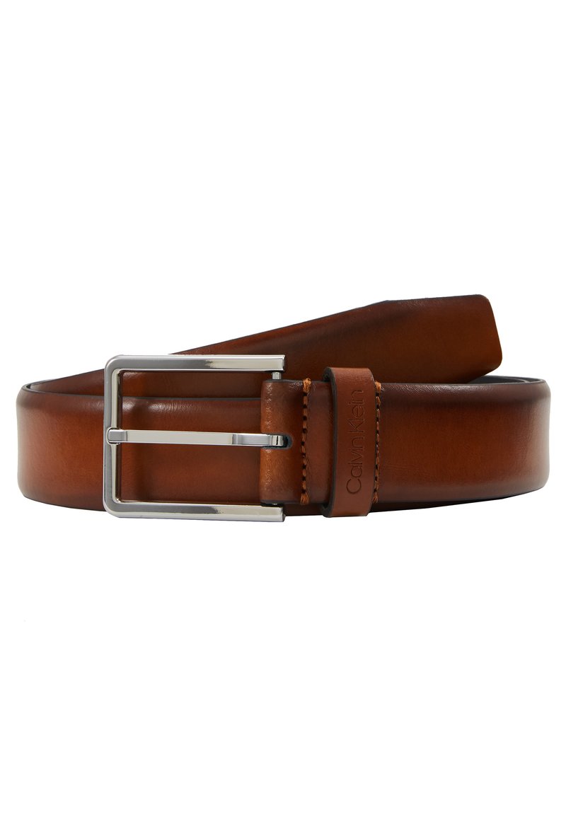 Calvin Klein BOMBED BELT - Gürtel business - brown/braun