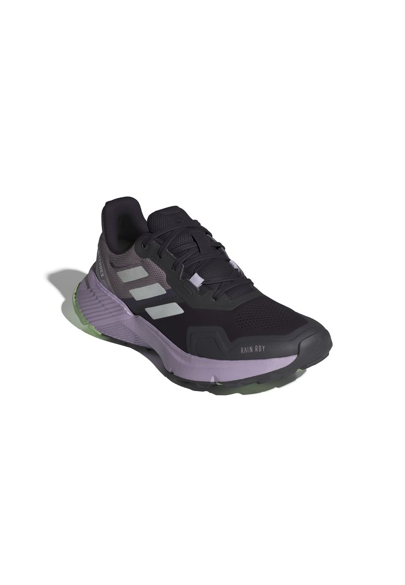 Adidas Terrex - TERREX SOULSTRIDE RAIN.RDY TRAIL - Laufschuh Trail - preloved fig   crystal jade   aurora black, Vergrößern