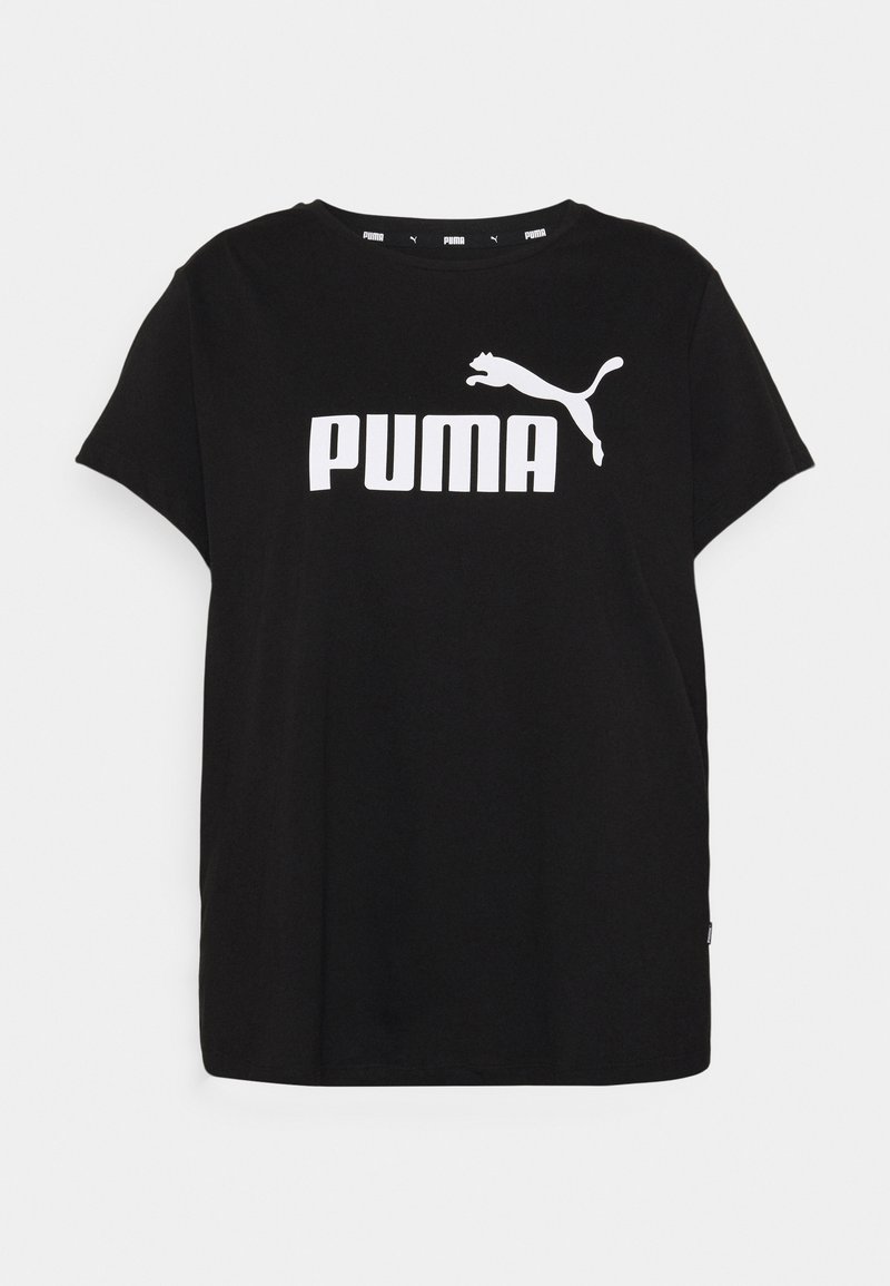 Puma LOGO TEE PLUS Tshirt imprimé black/noir ZALANDO.FR