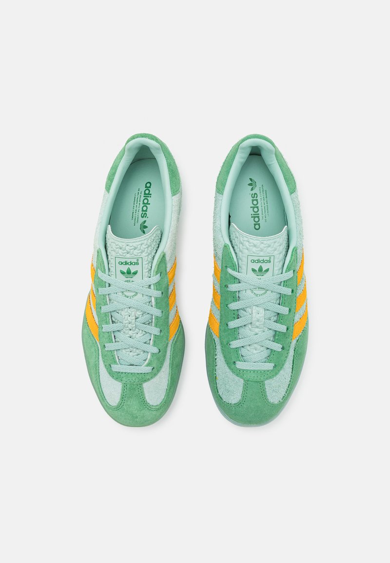 adidas gazelle silver green womens adidas Gazelle Indoor Blue Bird Better Scarlet – KickBox Streetwear