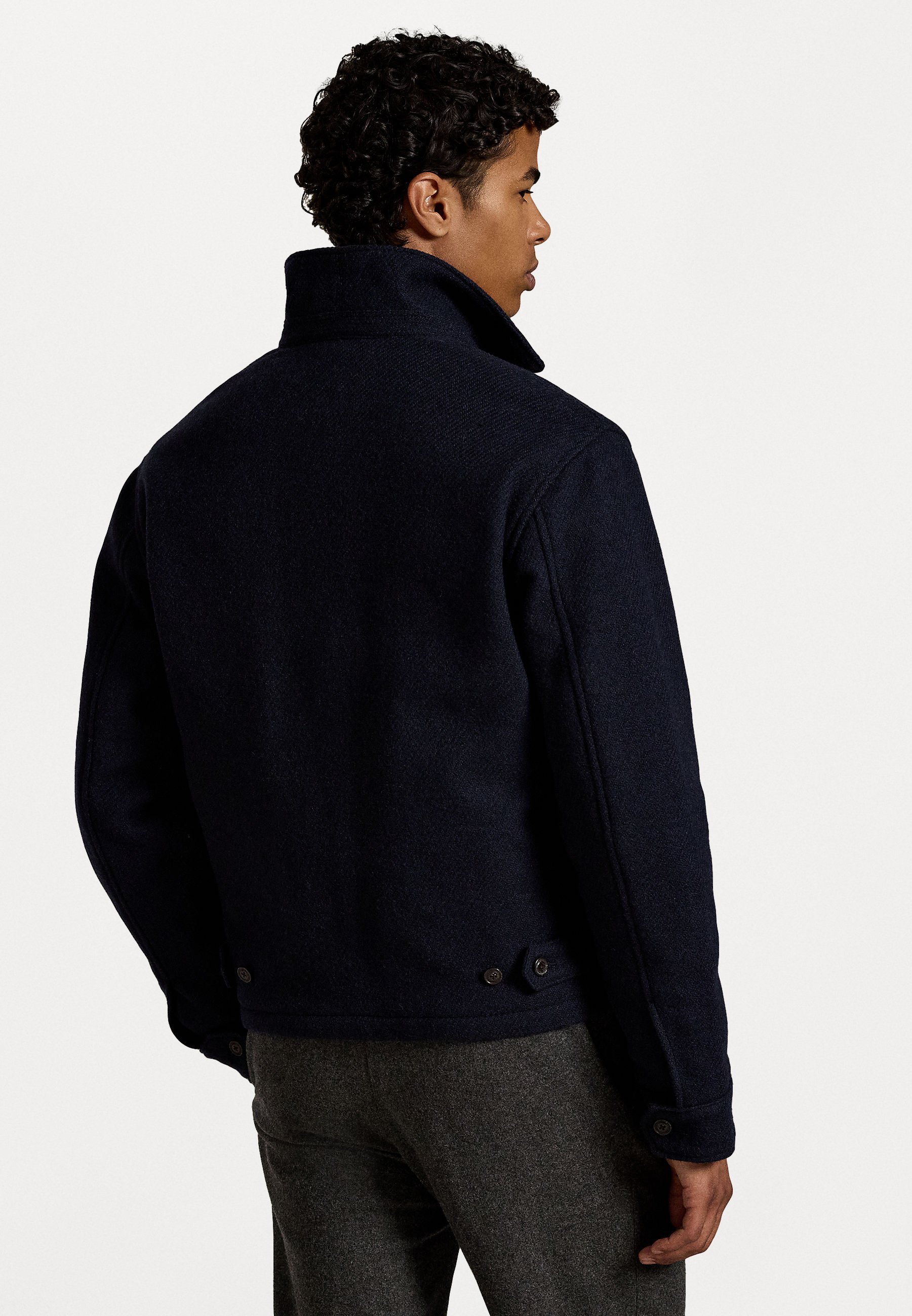 服/ファッション Polo Wool Jacket Polo Ralph Lauren THE LANGDON WOOL JACKET - Winter jacket - navy