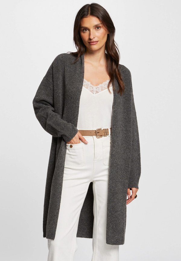 LONG SLEEVES - Strickjacke - gris moyen