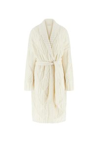 LANGER ZOPFMUSTER - Cardigan - weiß