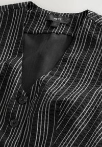 REGULAR FIT - STRIPED - Vest - black white