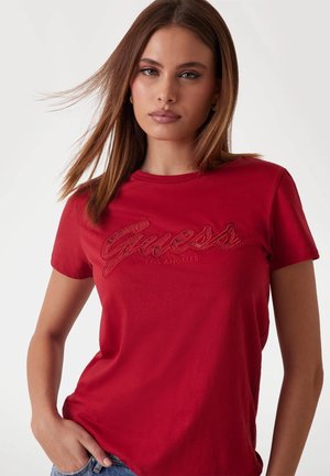 Guess Print T-shirt - rot