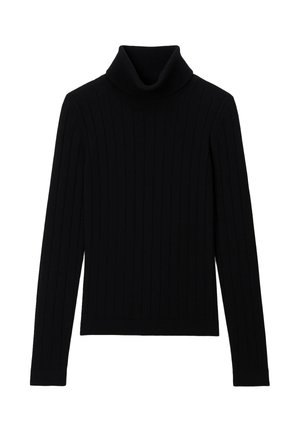 COL ROULÉ À UNI - Pullover - noir