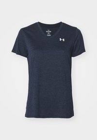 TECH - TWIST - T-Shirt sport - midnight navy/white