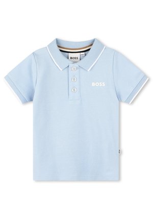 MANCHES COURTES - Polo - bleu oxford